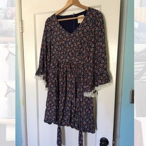 Long sleeve vintage dress